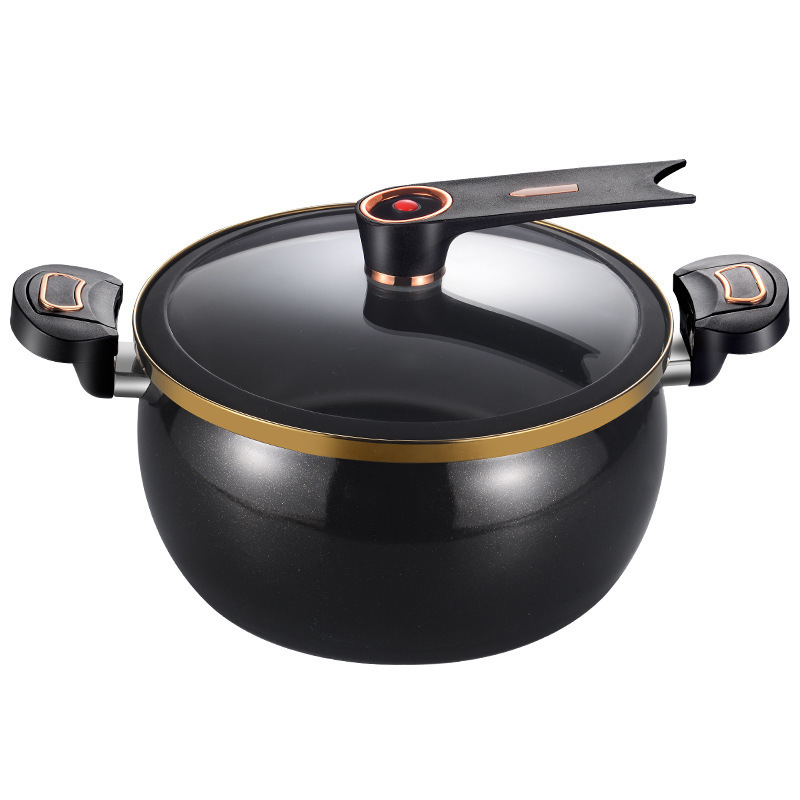 New Style Large Capacity Soup Pot Stone Coating Cast Iron Non Stick Micro Pressure Cooker