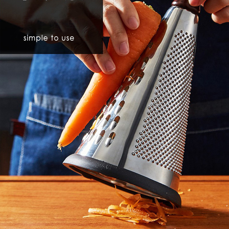 vegetable chopper 3 in 1 vegetable grater with wood handle graters for kitchen