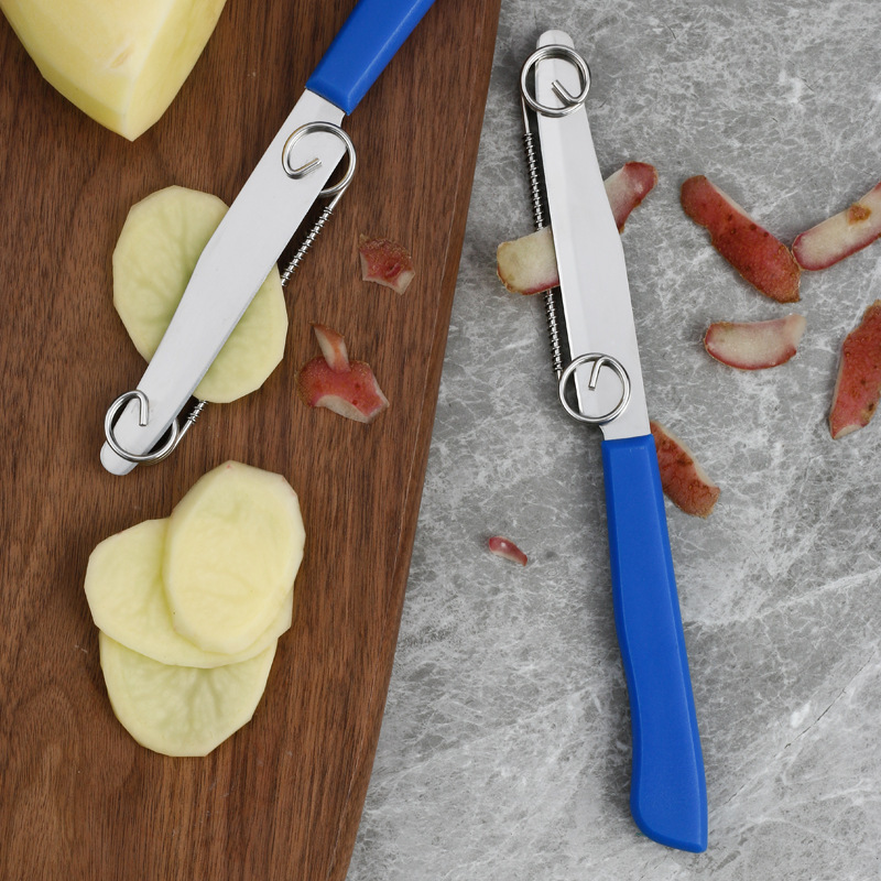 Lightweight All-In-One Multi-Functional Fruit and Vegetable Knife Household Kitchen Spring Fruit Peeler