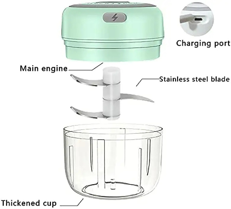 Slicer Onion Cutter Food Fruit Vegetable Tools Meat Grinders Automatic Mini USB Electric Vegetable Chopper