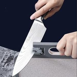 Double Sided Stainless Steel Cutting Board for Eco-Friendly Kitchen Use Meat Chopping with Knife Sharpener