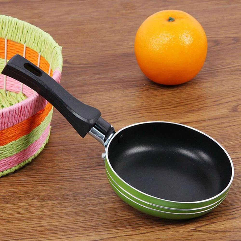 Mini Non Stick Frying Pan Coating 5 Layers Bottom Soft Handle Aluminum Dishwasher Safe Cooking Pan Set Kitchen Tool