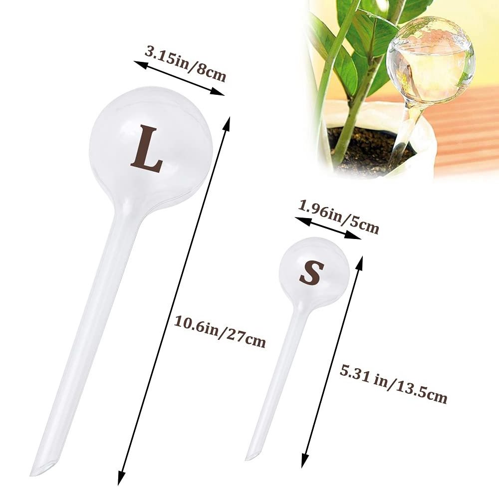 Clear Plant Watering Globes Plastic Self Watering Bulbs Ball Garden Water Device for Plant Indoor Outdoor