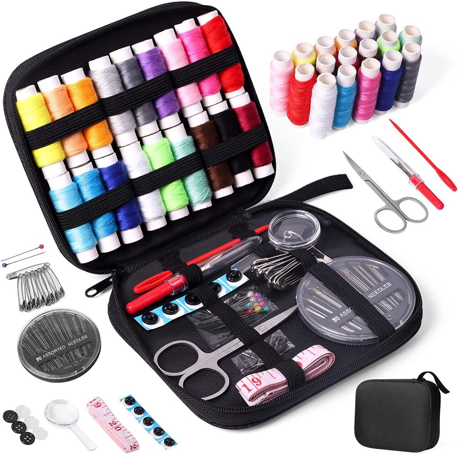 High Quality Portable Travel Sewing Kit Waterproof Polyester Household Sewing Kit Box with Sewing Supplies