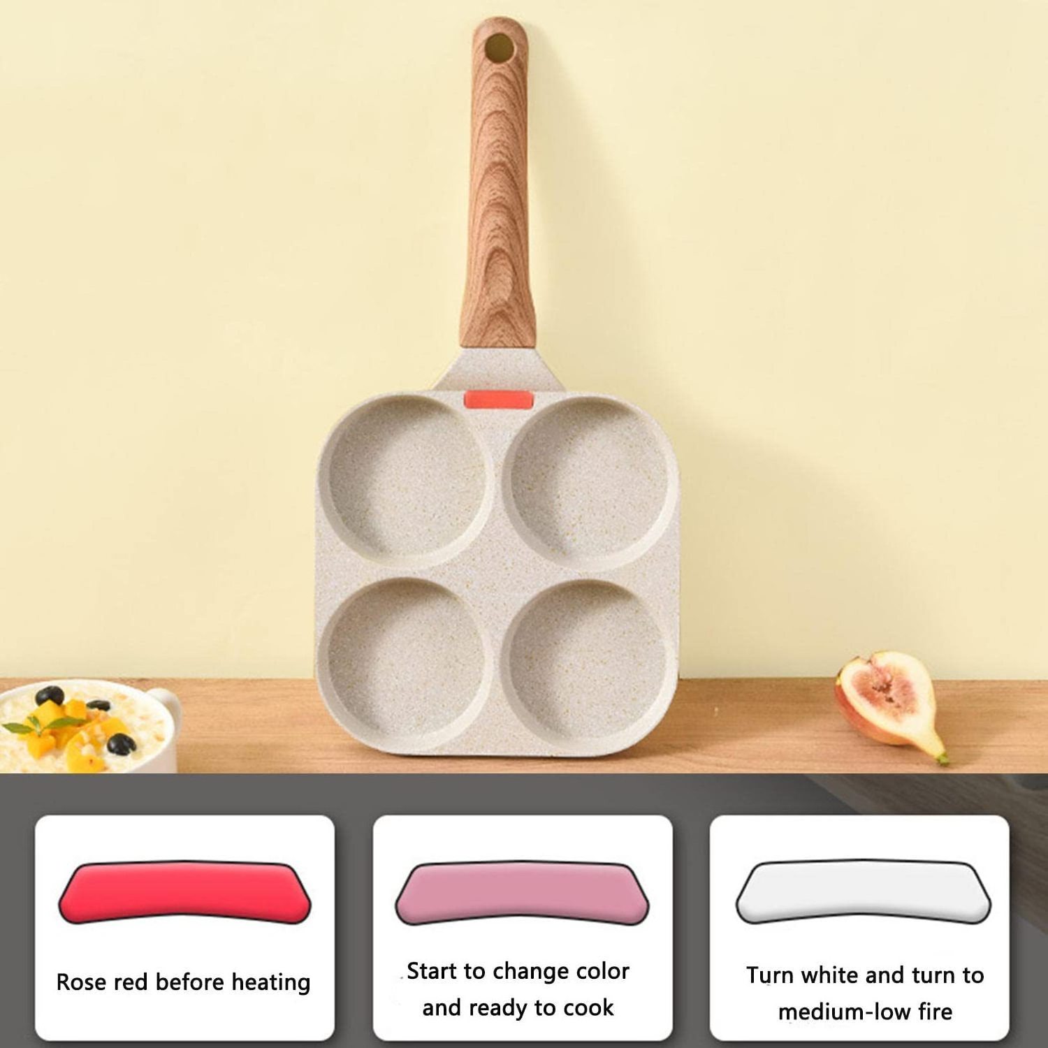 Egg frying pan divider japan frying pan nonstick set frying pan with lid