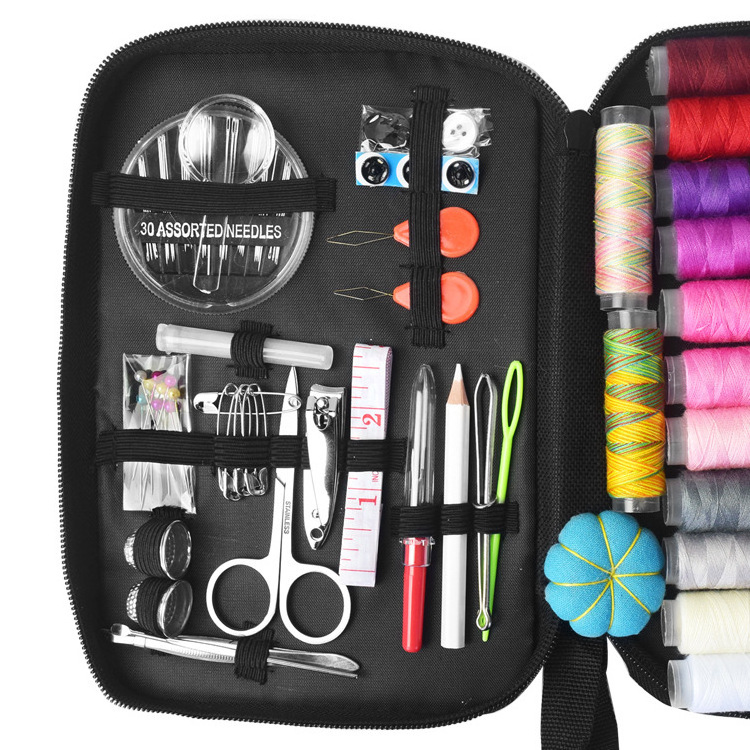 High Quality Portable Travel Sewing Kit Waterproof Polyester Household Sewing Kit Box with Sewing Supplies