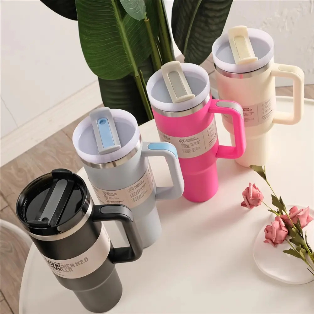 Hot Selling 304 Stainless Steel Vacuum Flask Flip Top Lid Leak-Proof Seal Reusable Direct Drinking Water Bottle Handgrip