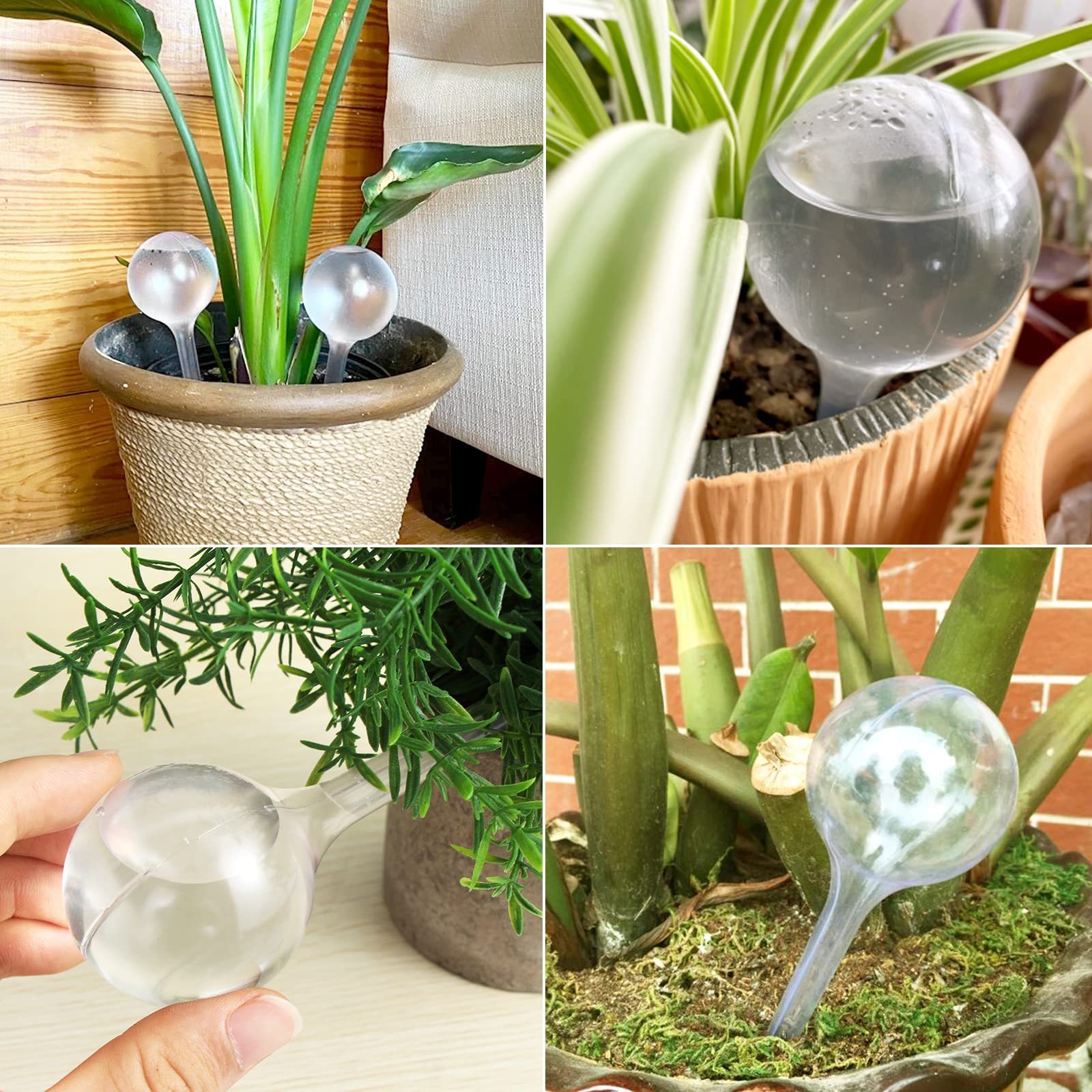 Clear Plant Watering Globes Plastic Self Watering Bulbs Ball Garden Water Device for Plant Indoor Outdoor