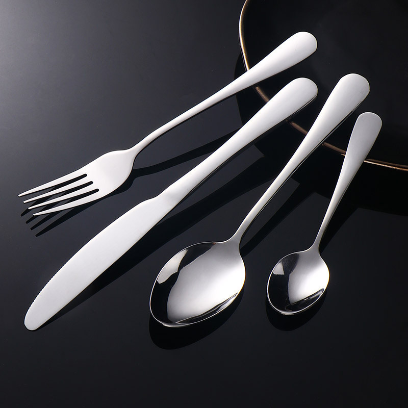 Steak Knife Dinner Fork Spoon Dessert Cutlery ice Tea Coffee serving scoop cuillere Spoon Flatware Stainless steel Single Piece