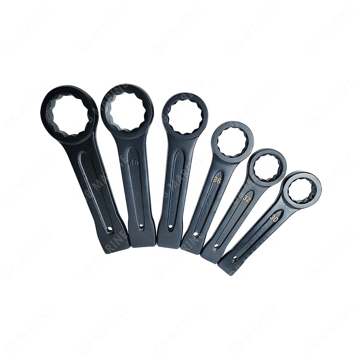 IMPA 611101-07 Carbon Steel Striking Wrench 12 Point Ring Box End Wrench