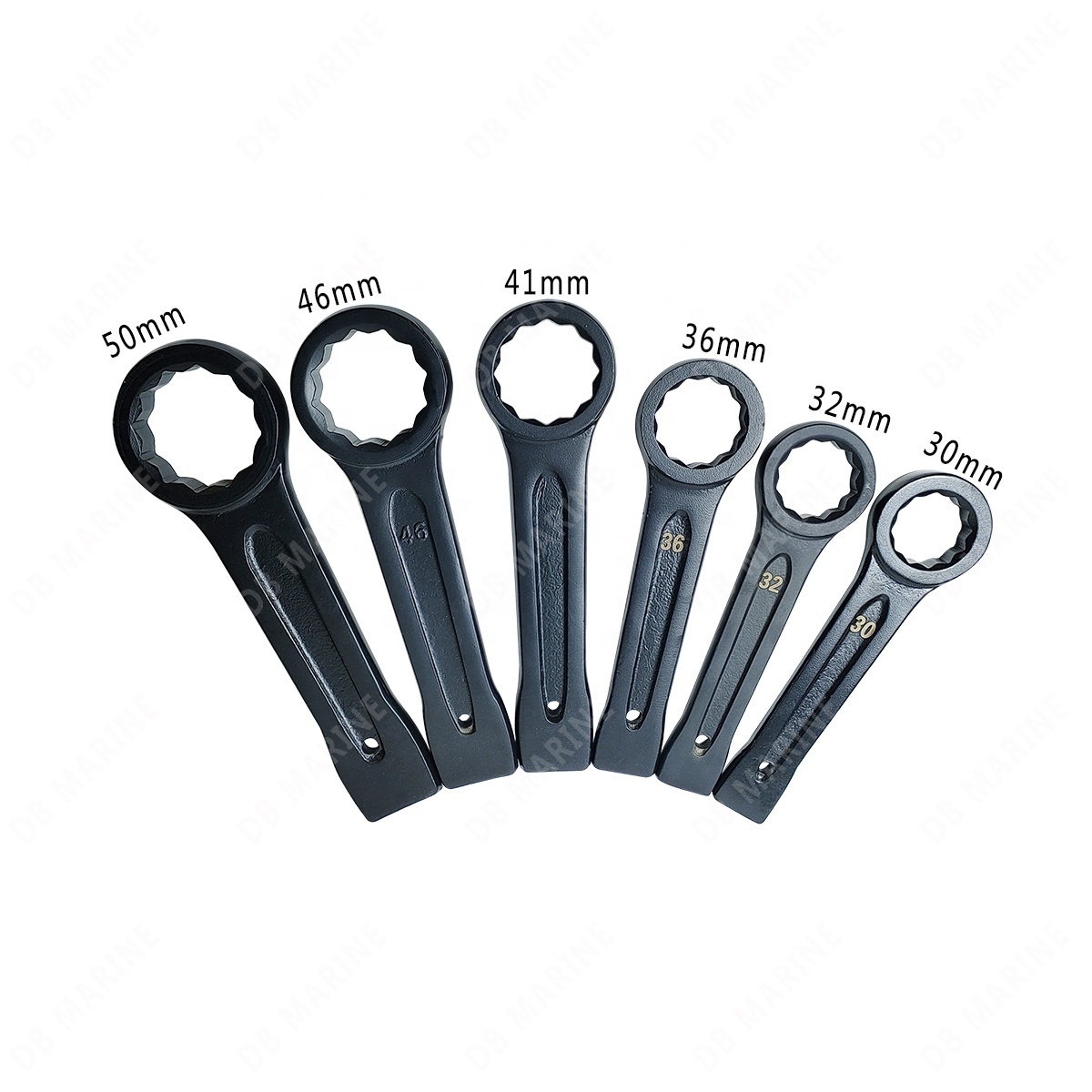 IMPA 611101-07 Carbon Steel Striking Wrench 12 Point Ring Box End Wrench