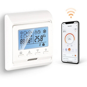 Tuya smart home wifi floor heating thermostat works with the Google Assistant and alexa Thermostat