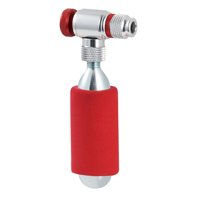 Mini Portable Aluminum Tube CO2 Nitrogen Inflator Hand Pump Bike Pump Valve Adapter Air Regulator Bicycle Cartridge Pump