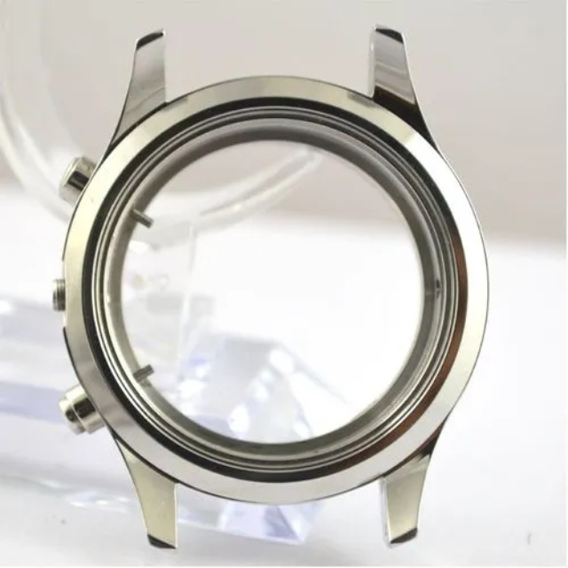 Custom Watch Parts Manufacturers Mirror Polishing Brushing Titanium 316 L Stainless Steel Sapphire Crystal Watch Case