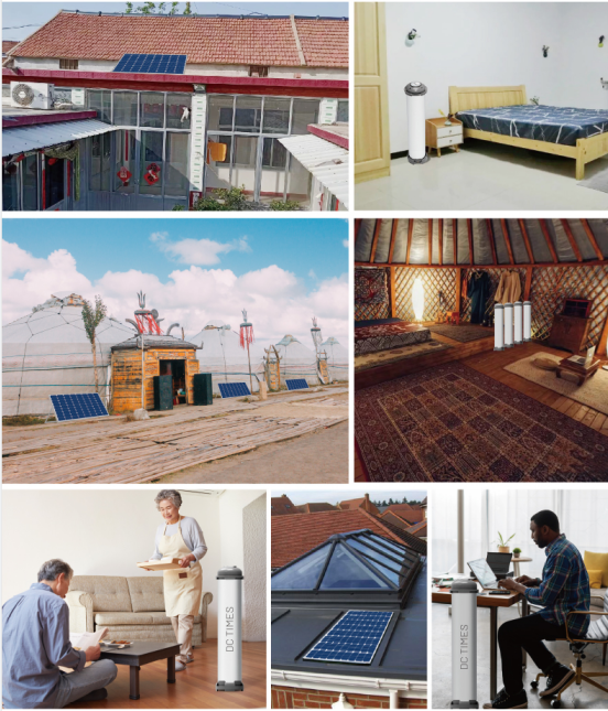 DC solar heater with over temperature protection radiation heating for guard station and  small room