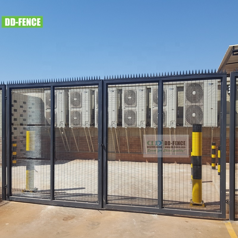 Chinese Manufacturer Professional Pvc Coated Metal Iron Aluminium Manual Sliding Gate Double Swing Gate Cantilever Gate Supplier