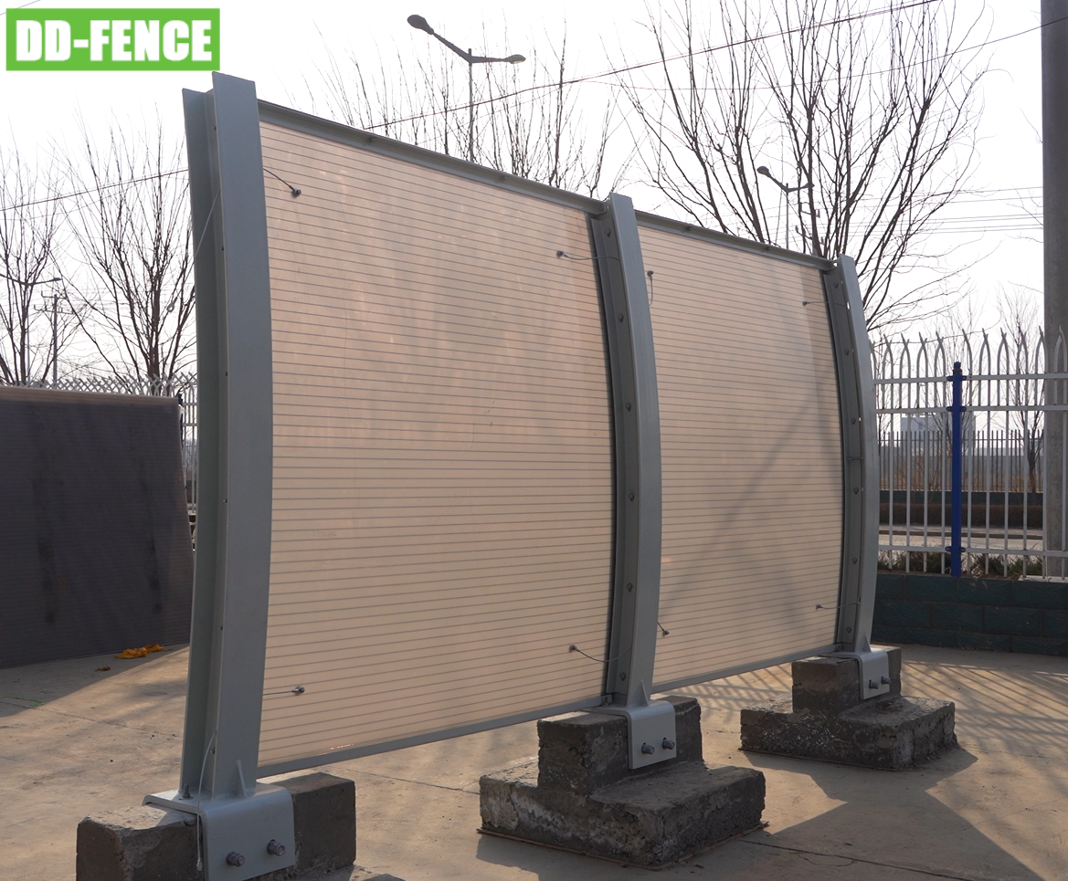 Acoustic noise barrier highway acrylic sound barrier customized road acoustic noise barrier wall