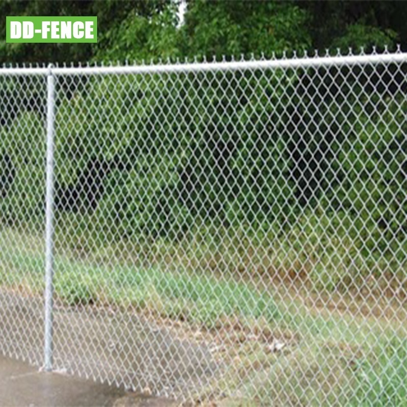 Cheap Galvanized Wire Mesh Diamond Netting PVC Chain Link Fence Panel Diamond Net Fencing