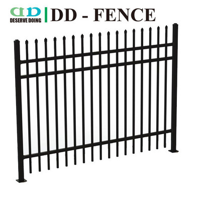 China Manufacturer Metal Fence Poles Cast Iron Fencing Black Outdoor Ornamental High Security Metal Fence Panels for Sale