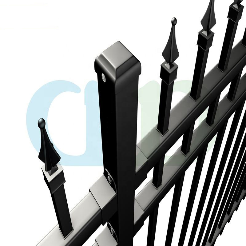 Fencing / Fence Panel / Wrought Iron Fence for Garden Residence School Swimming Pool Government Use Colour Steel Metal