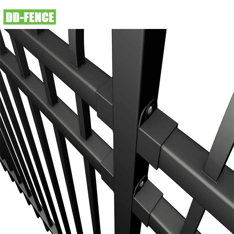 Fencing / Fence Panel / Wrought Iron Fence for Garden Residence School Swimming Pool Government Use Colour Steel Metal