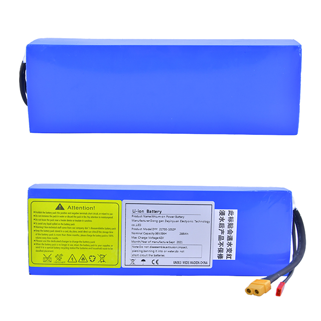 New Certified 8000mAh 8AH 336W 10S2P 21700 Lithium ion Battery Pack 36V 42V For Deo-11 Electric Longboard with BMS