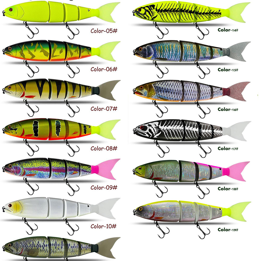 245mm 105g 118g Swimbait Slow Sinking 2 Segment Multi Jointed Glide Bait Fishing Lures Artificial Hard Bait