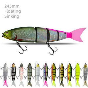 245mm 105g 118g Swimbait Slow Sinking 2 Segment Multi Jointed Glide Bait Fishing Lures Artificial Hard Bait