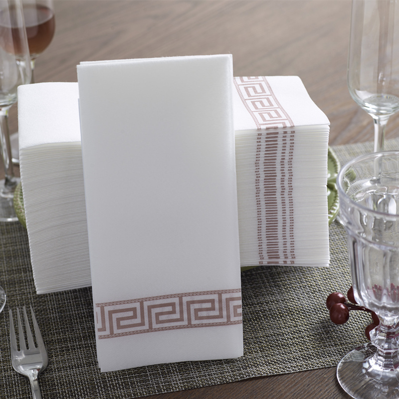 Free Sample Linen Feel Dinner Napkins Airlaid Napkin Cocktail Disposable Party Paper