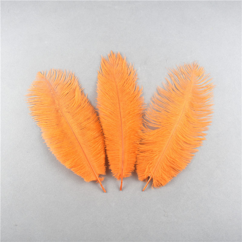 Natural dyed fluffy soft ostrich feathers handmade DIY embroidery feather jewelry making dress wedding decoration 25-30cm