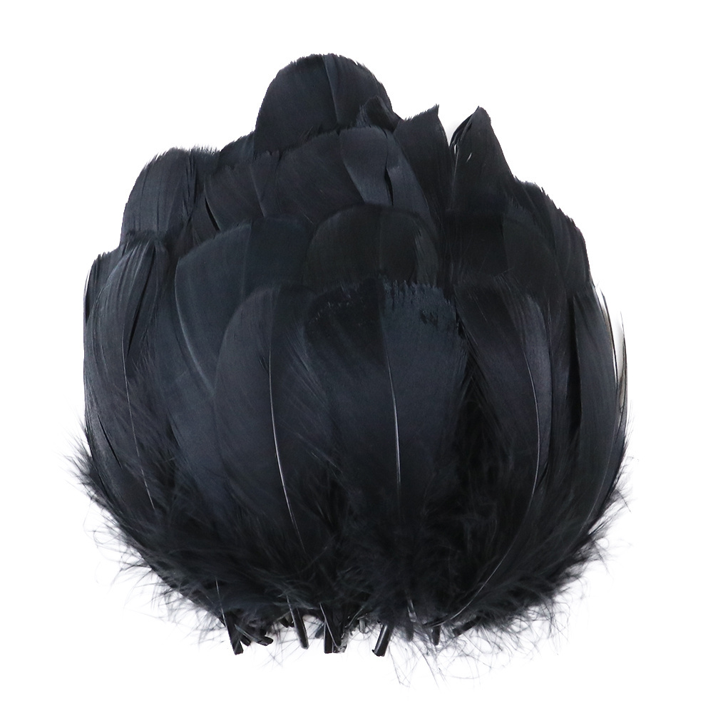 Natural Pheasant Goose Chicken Feathers Black Turkey Feather for Jewelry Making Decorative Accessories Wholesale