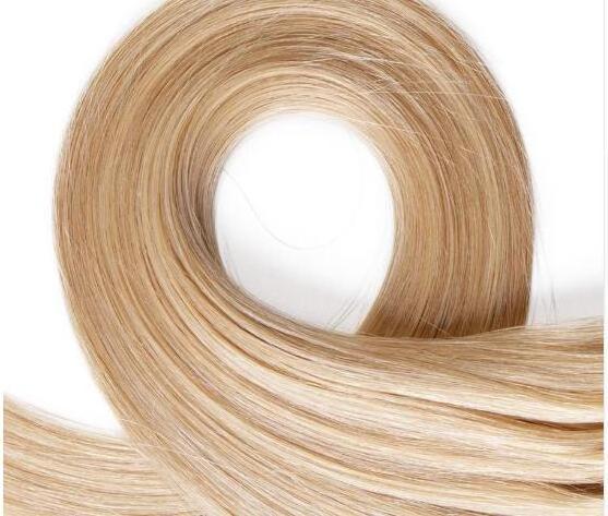 Straight Micro Ring Loop Hair 100% Human Micro Bead Links Machine Made Remy Hair Extension 16