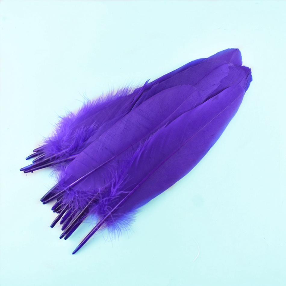 Natural goose feather handmade DIY wedding party feather jewelry making decorative accessories 13-18CM