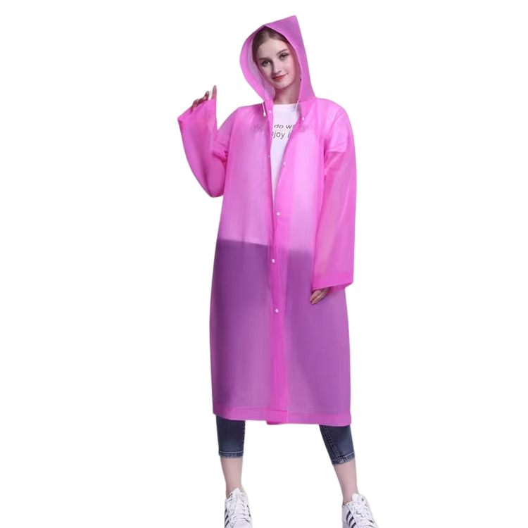 Adult Raincoat Custom Poncho Waterproof Rainwear High Quality EVA Travel Women's Raincoats Clothing Plastic Rain Coat PEVA