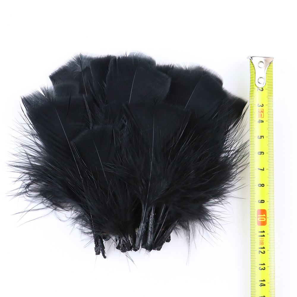 Natural Pheasant Goose Chicken Feathers Black Turkey Feather for Jewelry Making Decorative Accessories Wholesale