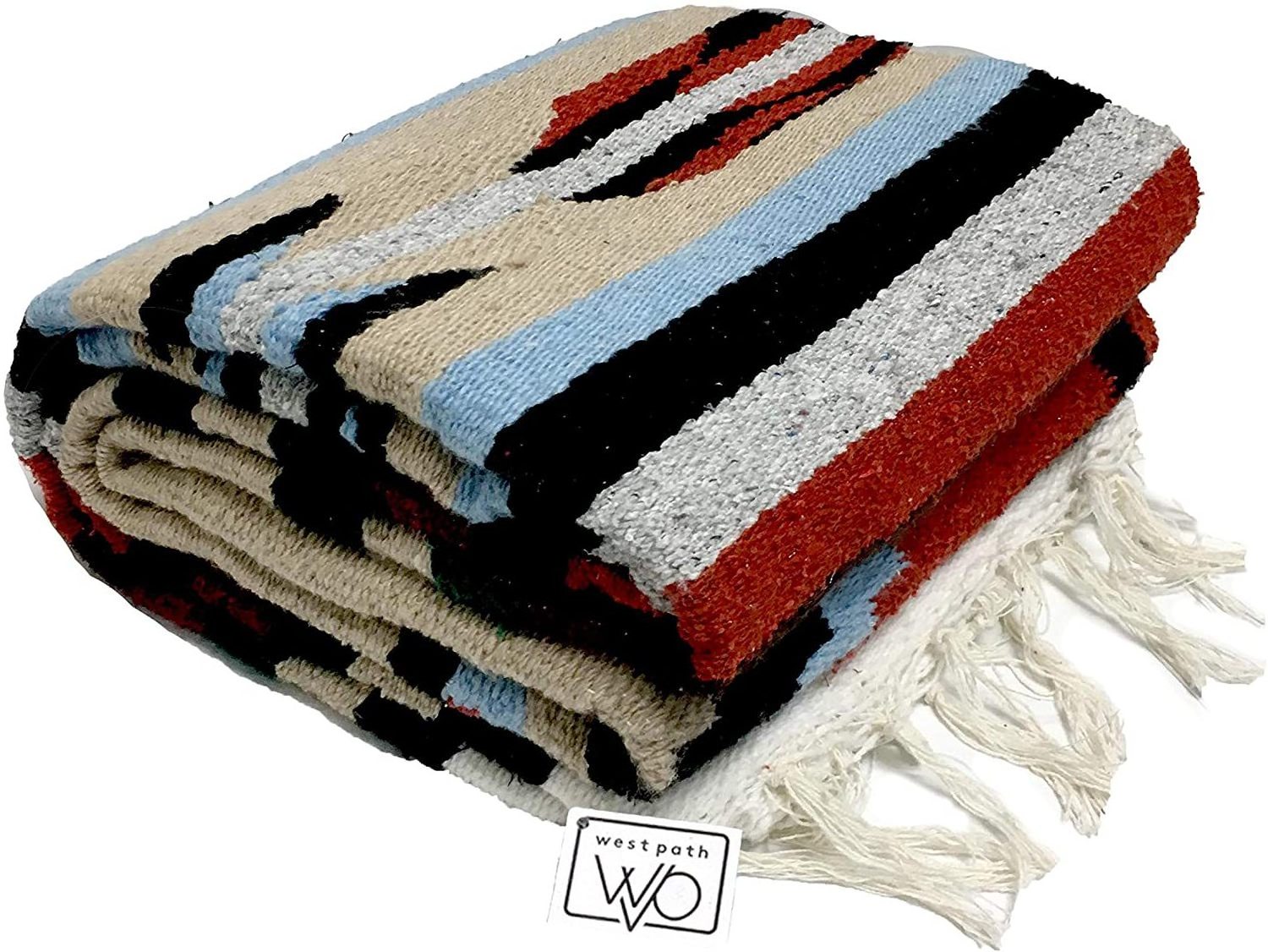 Eagle Woven Jacquard Beach Blanket Mexican Thunderbird Navajo Aztec Blanket