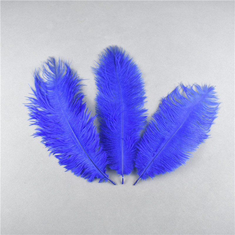 Natural dyed fluffy soft ostrich feathers handmade DIY embroidery feather jewelry making dress wedding decoration 25-30cm