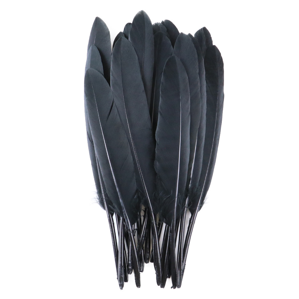 Natural Pheasant Goose Chicken Feathers Black Turkey Feather for Jewelry Making Decorative Accessories Wholesale