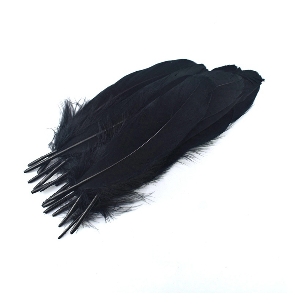 Natural goose feather handmade DIY wedding party feather jewelry making decorative accessories 13-18CM