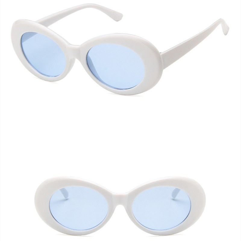 DLL9750 DL Glasses retro round pc frame sunglasses 2021 summer oval white shades vintage for women men