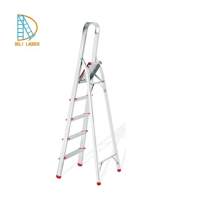 6 steps House Hold Safety Step Ladders Aluminum