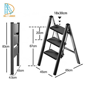 Compact household foldable step ladder