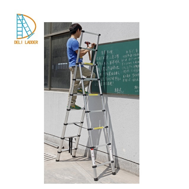 Aluminium A Type Aldi Telescopic Ladder