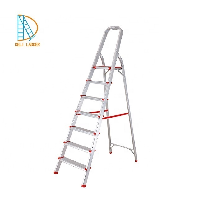 6 steps House Hold Safety Step Ladders Aluminum