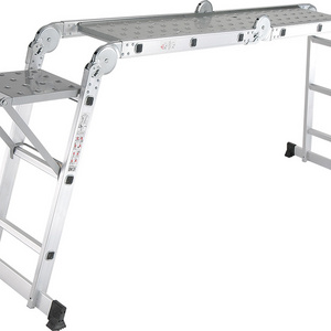 Super aluminium step ladder with work platform