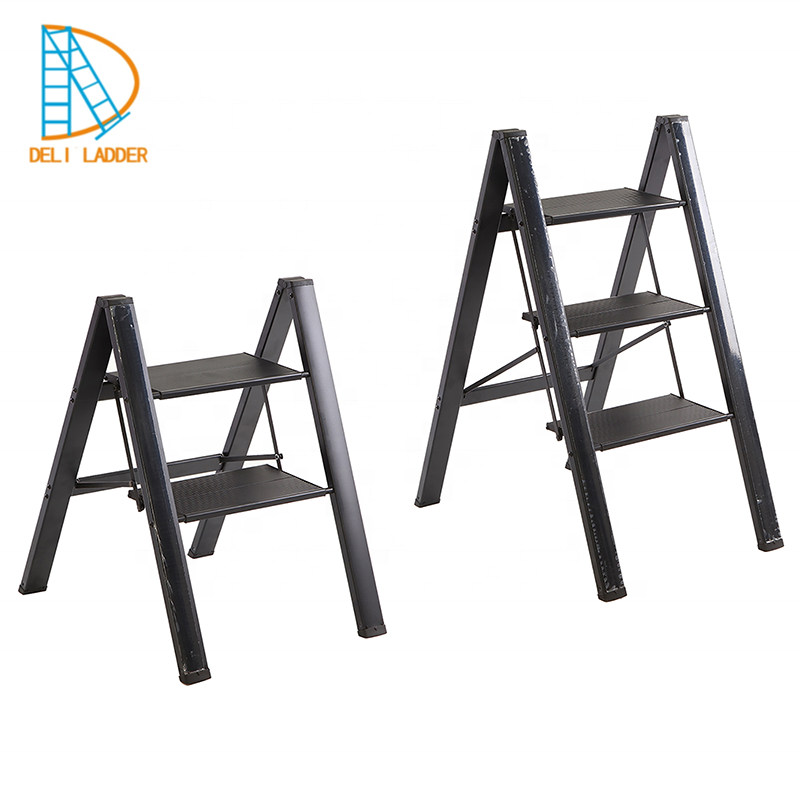 DELILADDER 2 3 4 Step Folding Household Ladders NEW DESIGN Lightweight Aluminium Ladder