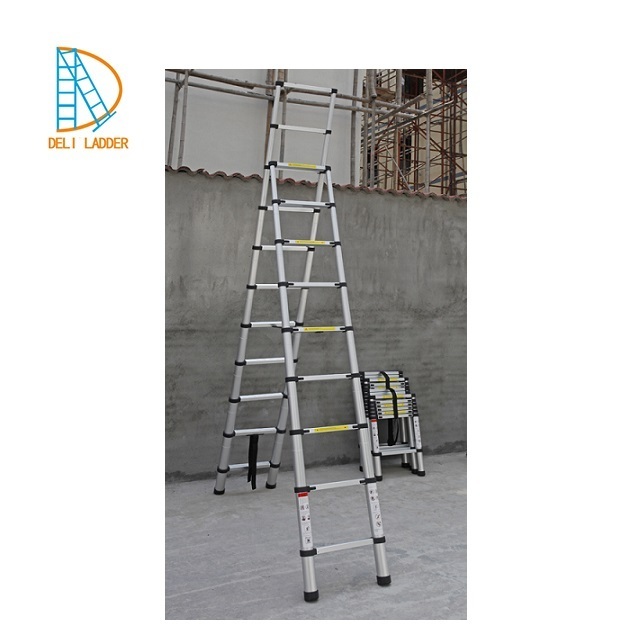 Aluminium A Type Aldi Telescopic Ladder