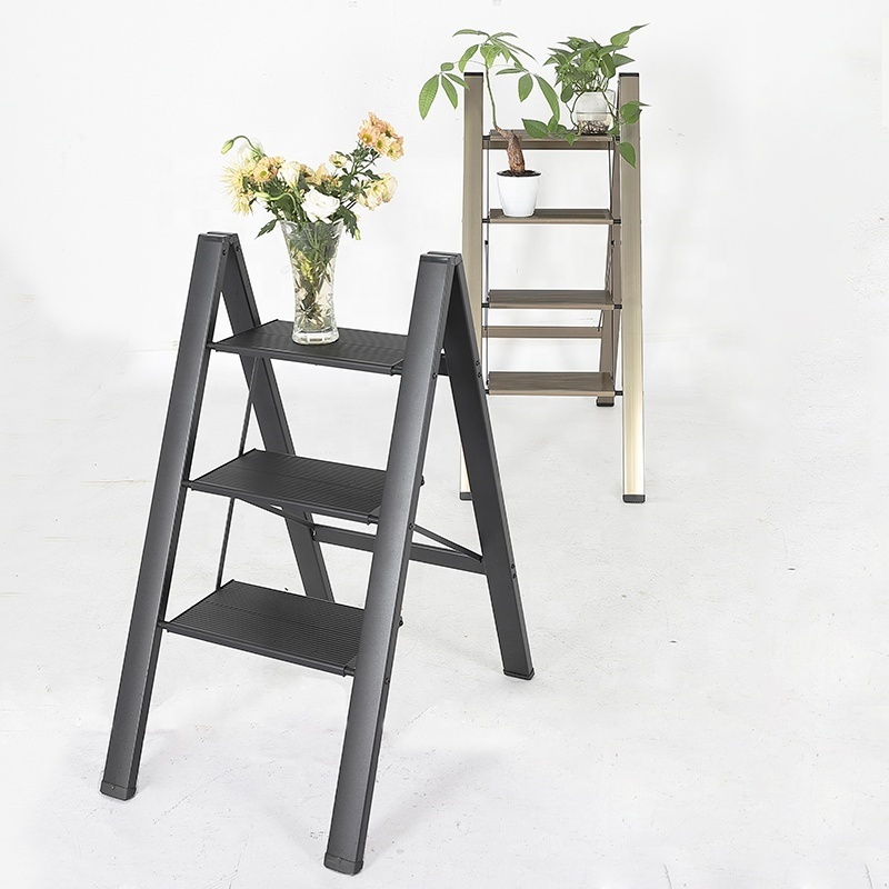 Compact household foldable step ladder