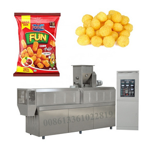 China Jinan city Full Automatic Puffed Corn Chips Snack Food Making Machine Puff Snack Extruder Machine