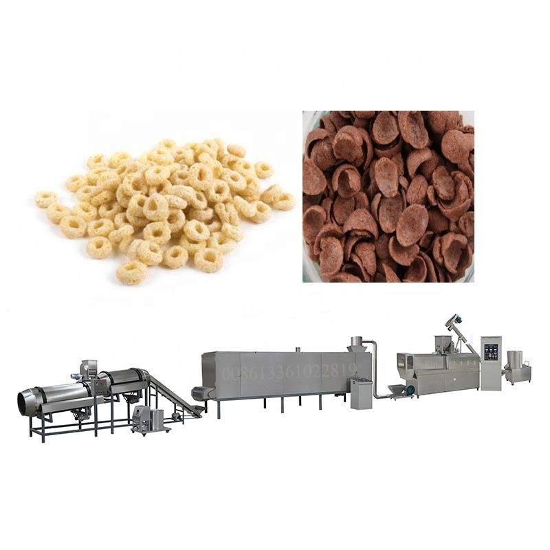 Factory supply nutritional instant breakfast cereal snack food extrusion making machine process equipment